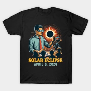 Total Solar Eclipse April 8 2024 Teacher & Students Matching Solar Eclipse Glasses T-Shirt